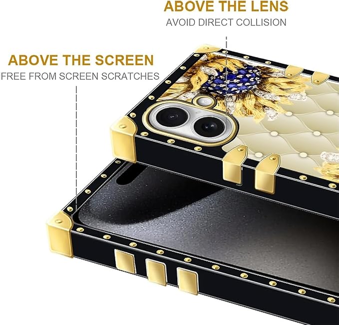 for iPhone 17 Case Luxury Golden Decoration - Image 7