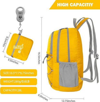 ZOMAKE Lightweight Packable Backpack 28L, Foldable Backpacks Water Resistant - Image 2