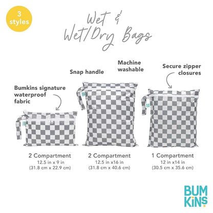Bumkins Waterproof Wet Dry Bag for Baby, Swim Suit, Cloth Diapers, Pump Parts - Image 5