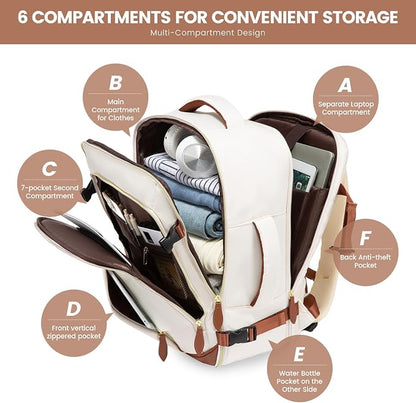 LOVEVOOK Travel Backpack for Women, 40L Carry On Backpack - Image 8