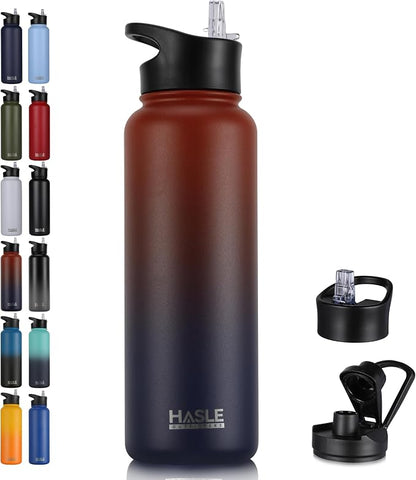 HASLE OUTFITTERS 40oz Stainless Steel Water Bottle, Vacuum Insulated Double by HASLEOUTFITTERS