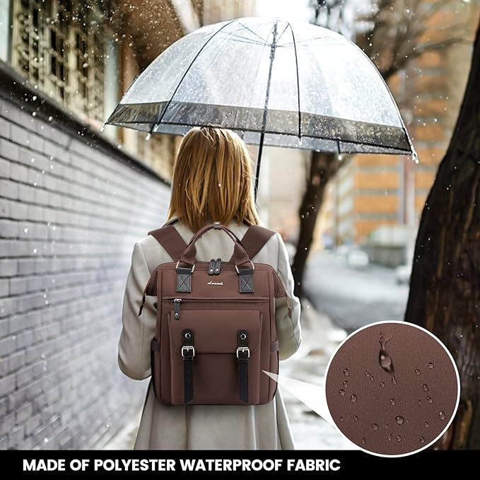 LOVEVOOK Laptop Backpack for Women Work Teacher Backpack, Business Computer Bag - Image 4