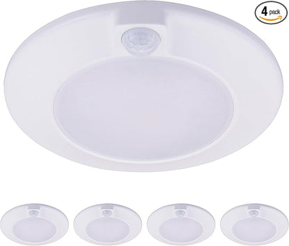 CLOUDY BAY Motion Sensor Ceiling Light Indoor, 120V CRI90 10W 5000K Bright Day by CLOUDYBAY