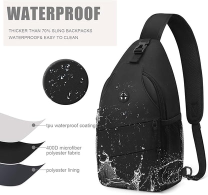 Pritent Crossbody Bags for Women Men Trendy Sling Bag Backpack Casual Chest Bag - Image 4