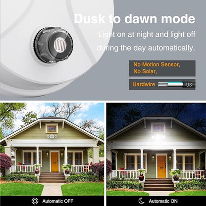 Onforu 70W LED Dusk to Dawn Flood Lights, 7000LM White Exterior Security - Image 3