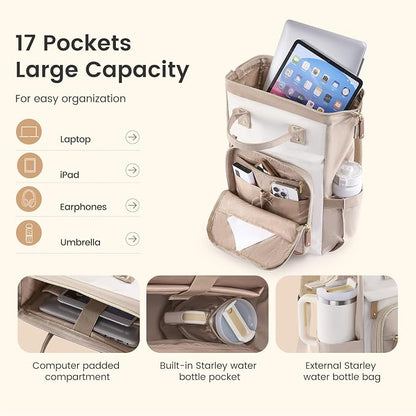 LOVEVOOK Laptop Backpack for Women Work Bag - Image 3
