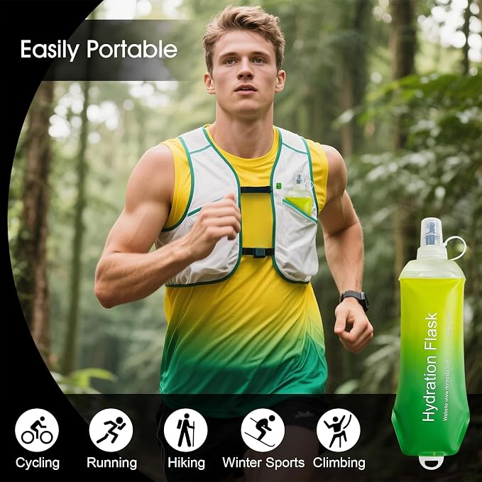 WILDREEDS 250ml Soft Flask, TPU Collapsible Soft Water Bottle - Image 4