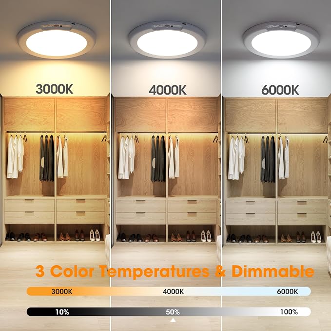 Gotopceed 2 Pack Rechargeable Motion Sensor Ceiling Light - Image 6