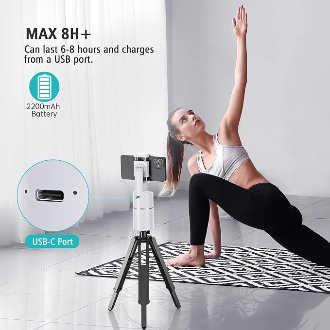 camrola Auto Face Tracking Phone Holder, No App Required, 360° Rotation Face - Image 7