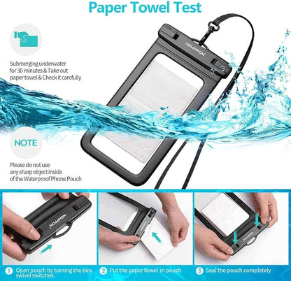 Waterproof Cell Phone Pouch : 4 Pack Float Clear Cell Holder Protector - Image 4
