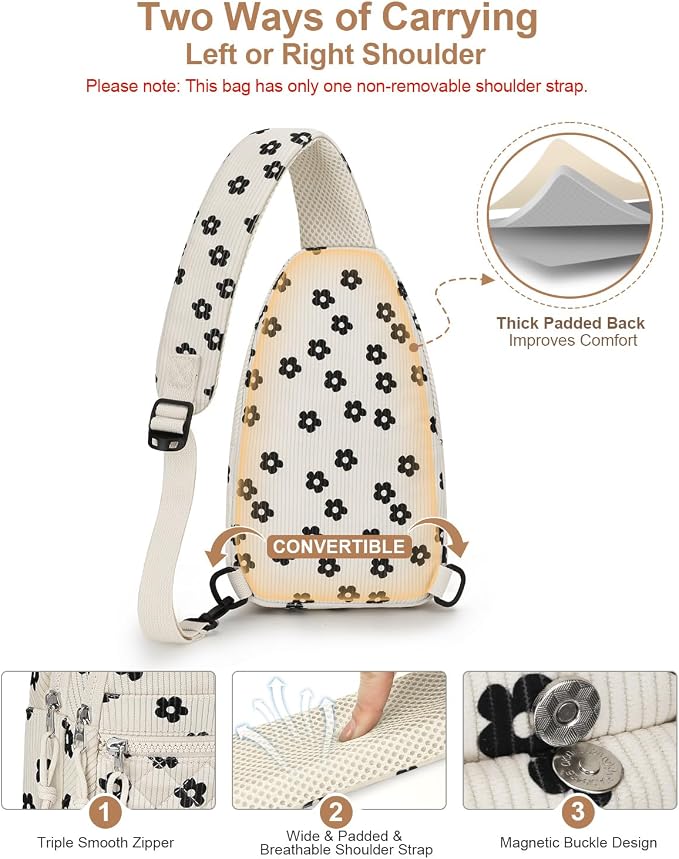 Capolo Sling Bag for Women Men Waterproof Crossbody Bags for Women Trendy - Image 6