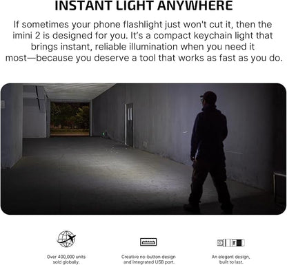 OLIGHT IMINI 2 EDC Rechargeable Keychain Flashlight, 50 Lumens Compact and - Image 8