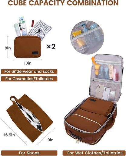 LOVEVOOK 56L Travel Backpack for Women & Men, Airline Approved Carry On Luggage - Image 4