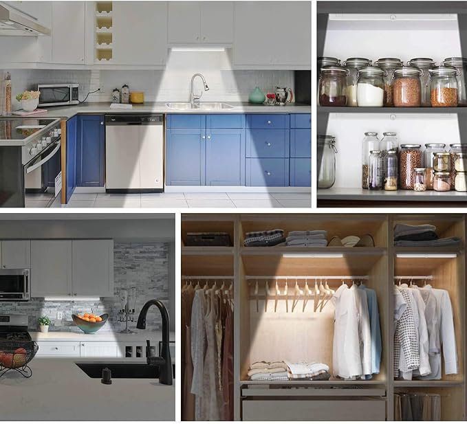 BLS T01LB LED Closet Light Super Bright 20 LED Under Cabinet Lighting Battery - Image 6