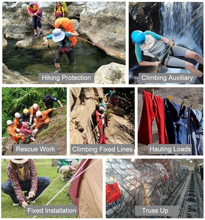 X XBEN Outdoor Climbing Rope 10M 20M 30M 50M 70M 152M 352M Static Rock Climbing - Image 5
