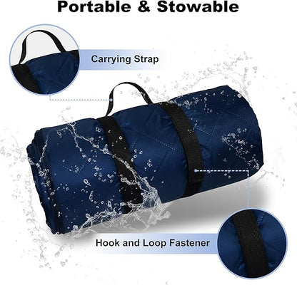 Waterproof Outdoor Blanket 92”X 60” Packable, Stadium Blankets - Image 4