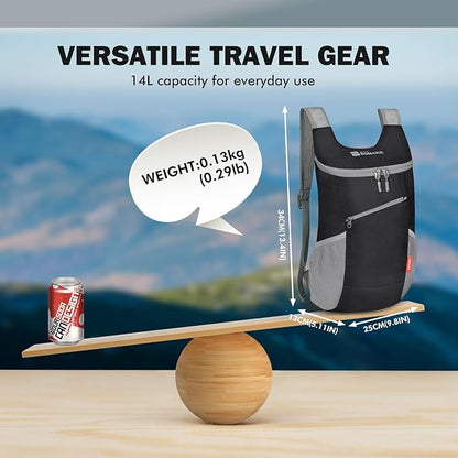 ZOMAKE Lightweight Packable Backpack, Foldable Backpacks Small Daypack - Image 2
