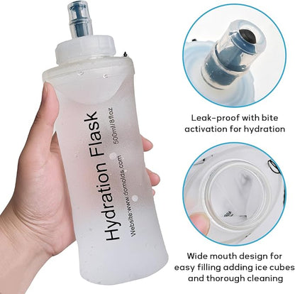 Soft Flask 500ML, TPU Collapsible Soft Water Bottle - Image 3