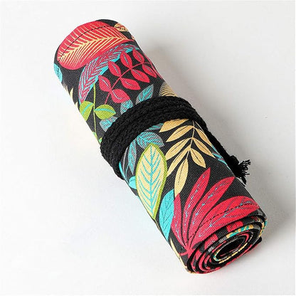 Funny live 24/36/48/72 Slots Colored Pencil Wrap Roll up Pen Holder Case - Image 6