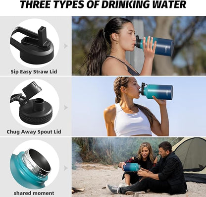 64oz Insulated Water Bottle, BPA Free&Leak Proof, Half Gallon Stainless Steel - Image 3