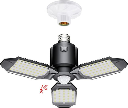Motion Sensor Garage Light, 80W Motion Activated LED Shop Light by Craftersmark