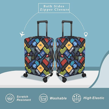 Explore Land Travel Luggage Cover Suitcase Protector Fits 31-32 Inch Case - Image 2
