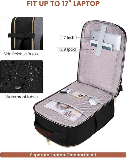 LOVEVOOK 40L Travel Backpack for Women & Men, Airline Approved Carry On Luggage - Image 8