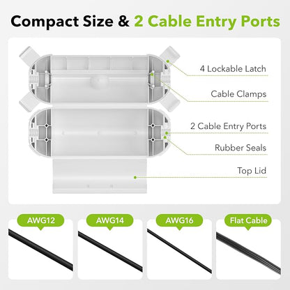 Outdoor Extension Cord Safety Cover, BN-LINK Outdoor Plug Protector Waterproof - Image 4