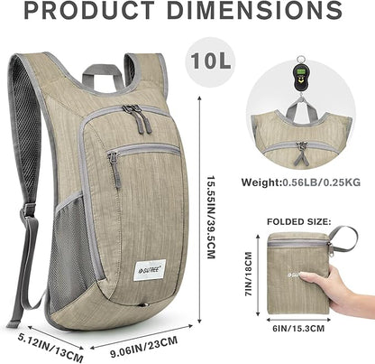 G4Free 10L/15L Hiking Backpack Lightweight Packable Hiking Daypack Small Travel - Image 3