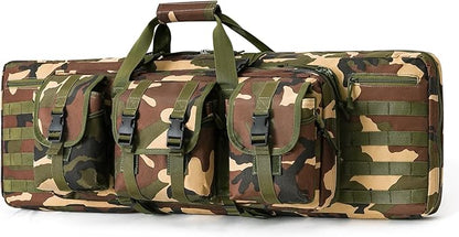 DULCE DOM 36 42 48 Inch Double Rifle Case, Tactical Soft Padded Backpack by DULCEDOM