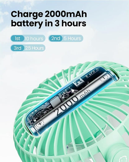 Gaiatop Portable Clip on Fan Battery Operated, Small Powerful 3 Speed Quiet - Image 4