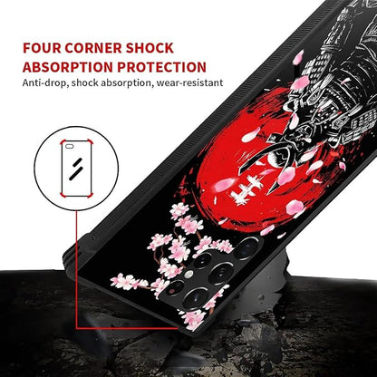 for Samsung Galaxy S22 Ultra Case, Sakura Japanese Samurai Pattern Graphic - Image 4