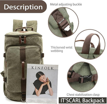 Men's backpack with large capacity, Fashionable travel style, Outdoor hiking bag - Image 3