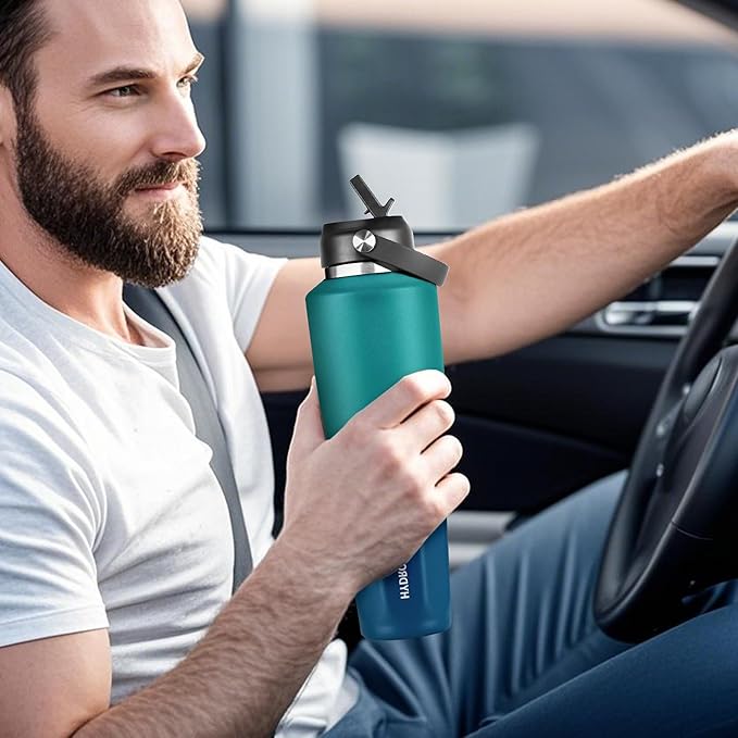 HYDROWION 40 oz Insulated Water Bottle, Car Water Bottle Holder - Image 7
