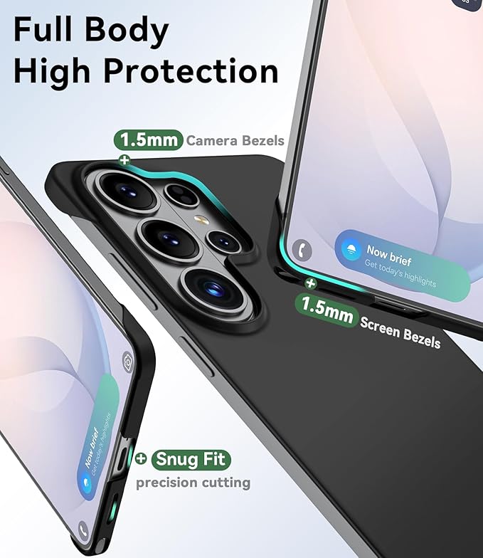 GRECAZO Slim Borderless for Samsung Galaxy S26 Phone Case 6.3" Ultra-Thin - Image 6