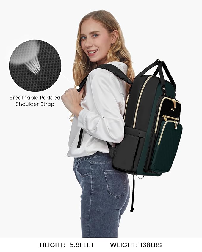 LOVEVOOK Laptop Backpack Purse for Women, 15.6" Laptop Bag for Travel - Image 6