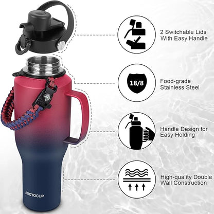 ABOTOCUP Water Bottle 40oz, Insulated Tumblers - Image 5