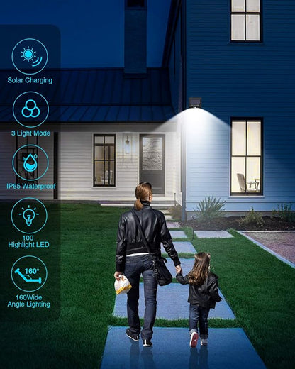 12 Pack Solar Lights Outdoor, 3 Modes/100LED Wireless IP65 Waterproof Solar - Image 6