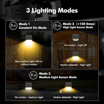 AloftSun Solar Motion Sensor Outdoor Lights, Waterproof Motion Sensor Spot - Image 4