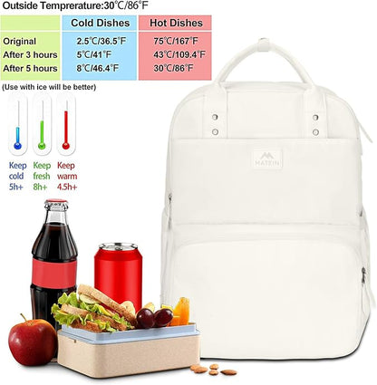 MATEIN Womens Backpack with Lunch Box, 17 Inch Laptop Backpack with Cooler - Image 2