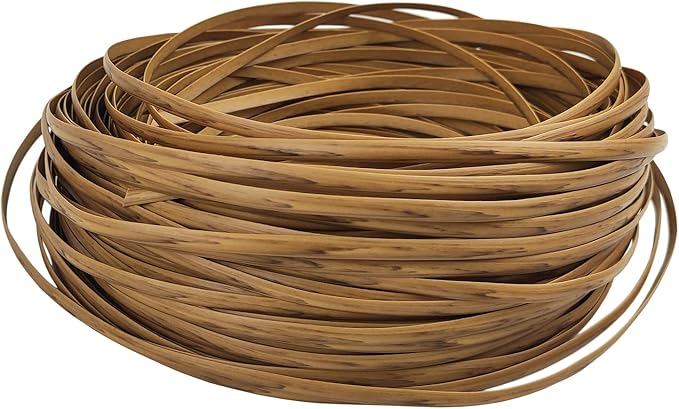 Feyart 40m/131ft 7mm Light Wood Wicker Repair Kit, PE Rattan Repair Kit by Feyart