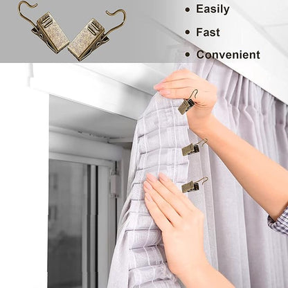 JANYUN 120 Pack Clip Hook Set Curtain Clips - Image 4