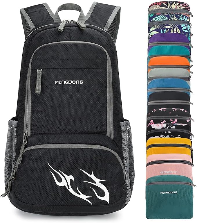 FENGDONG 35L Lightweight Foldable Waterproof Packable Travel Small Hiking by FENGDONG