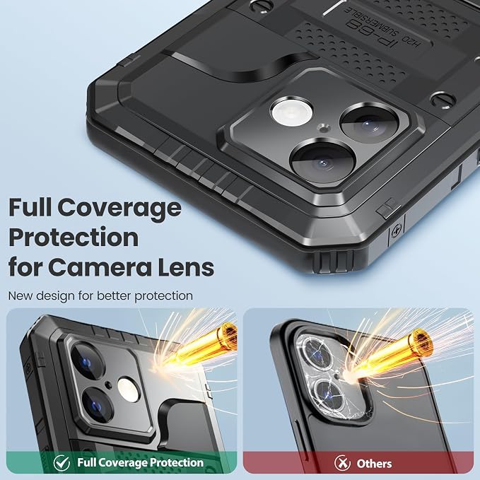 Mitywah Waterproof Case for iPhone 17, Rugged Metal Case - Image 6