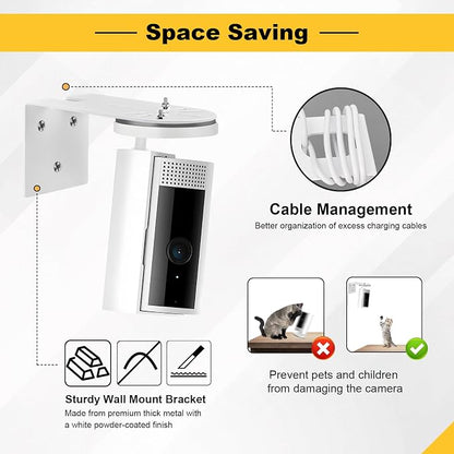 2 Pack Security Camera Wall Mount Fits - Image 5