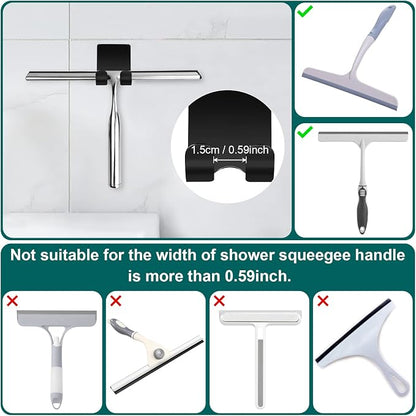 CGBE Shower Holders for Razors, 2 Pack Squeegee Holder and 2 Pack Razor Holder - Image 6