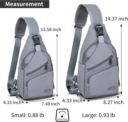 AMJ Crossbody Sling Bag Men Women, Casual Shoulder Backpack, Chest Daypack - Image 3