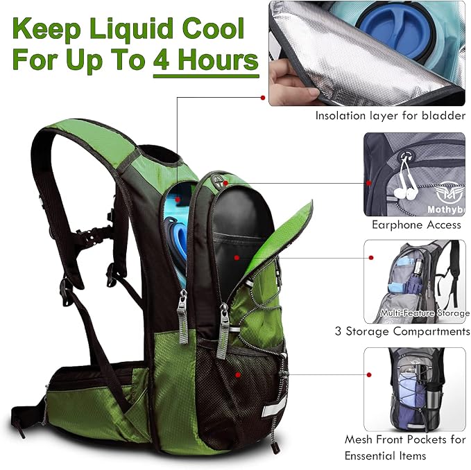 Mothybot Insulated Hydration Backpack Pack - Image 2