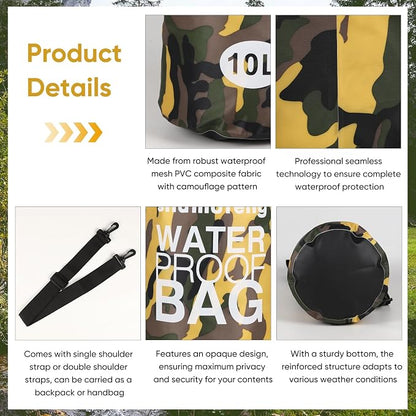 Waterproof Dry Bag 5L/10L/15L/20L/30L Roll Top Dry Storage Backpack - Image 5