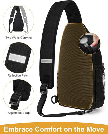 Pritent Crossbody Bags for Women Man Waterproof Sling Bag Backpack Trendy - Image 4